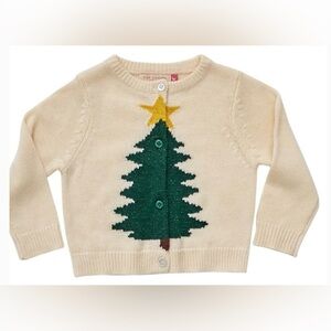 Pink Chicken Holiday Tree Sweater, 2T